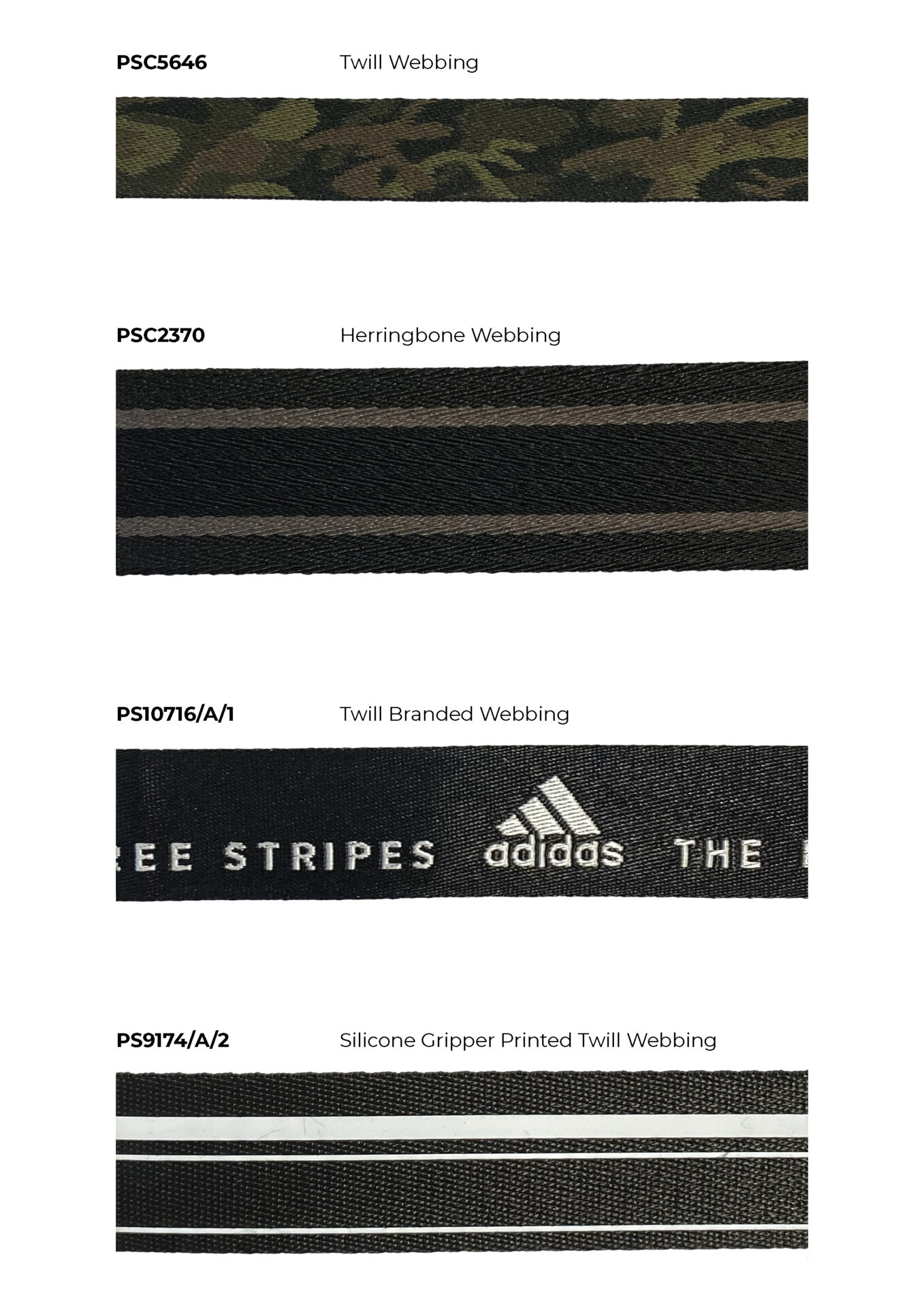 Check out our Products page for more information on our Webbing trims