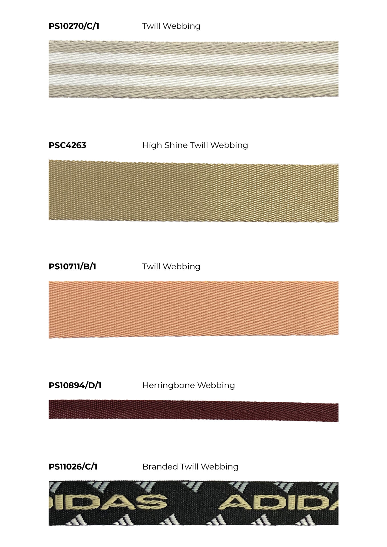 Check out our Products page for more information on our Webbing trims